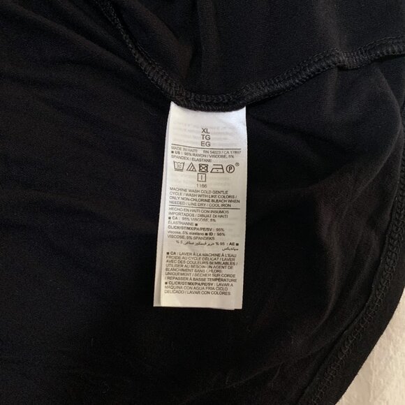 Old Navy black luxe stretchy soft long sleeved shirt large - Picture 5 of 8